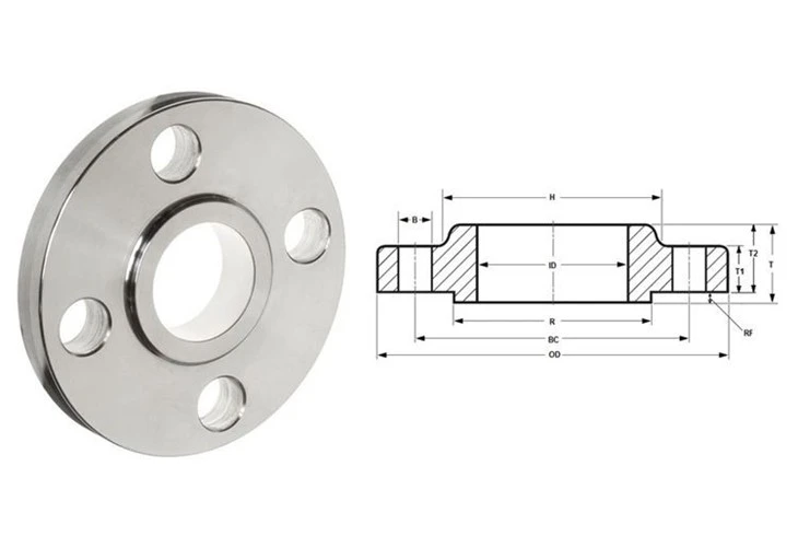 Slip on flange drawing
