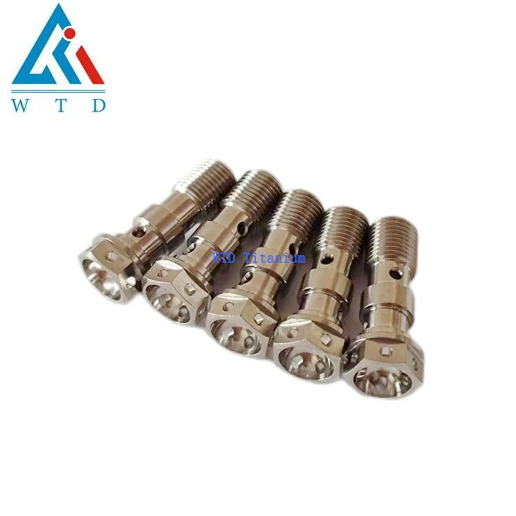 M10 x29mm titanium banjo bolts