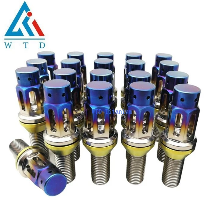 M14 x 75mm titanium lug bolts