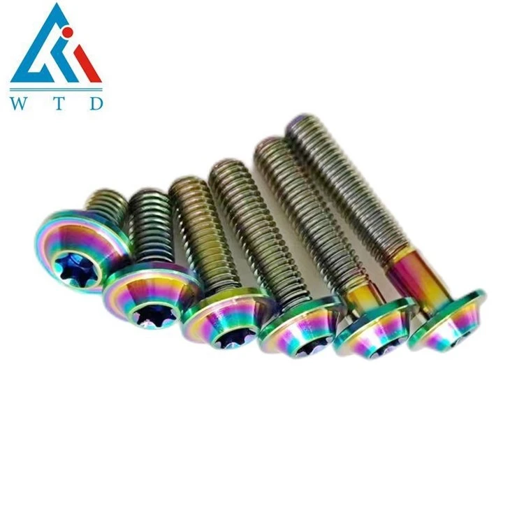 GR5 rainbow titanium bolts